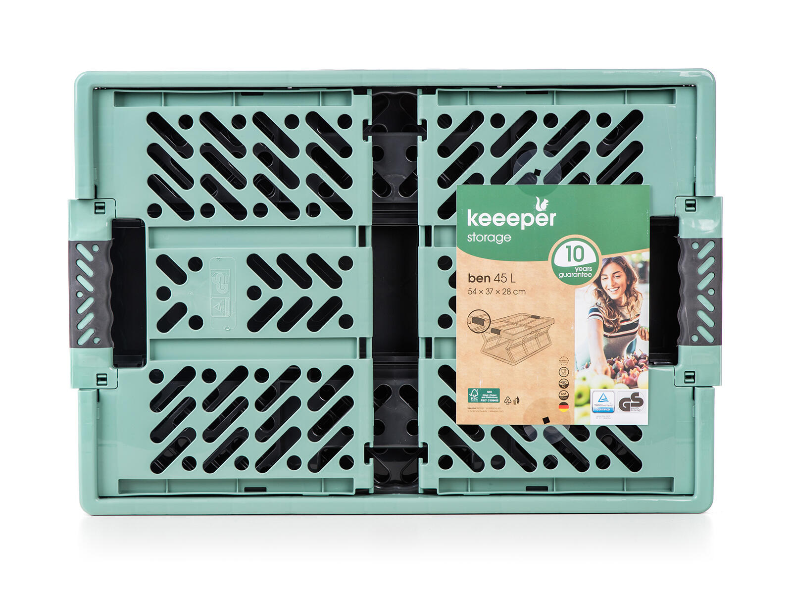 přepravka skládací 54x37x28cm PH ČER/ZE nosnost 50kg 0 Kg MTA MAXMIX Sklad14 287684