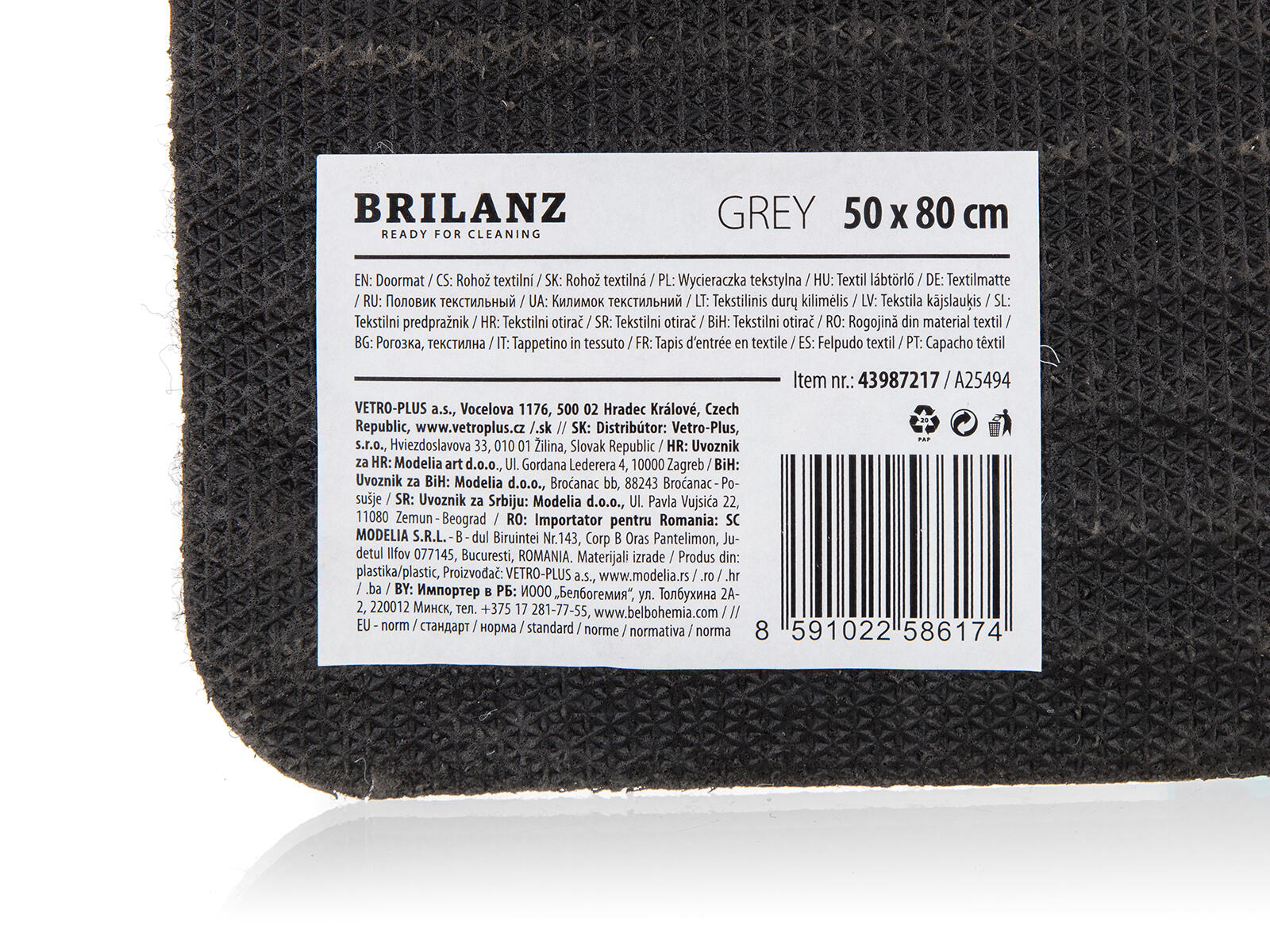 rohož guma+textIl 50x80cm ŠE 0.71 Kg MTA MAXMIX Sklad14 287701