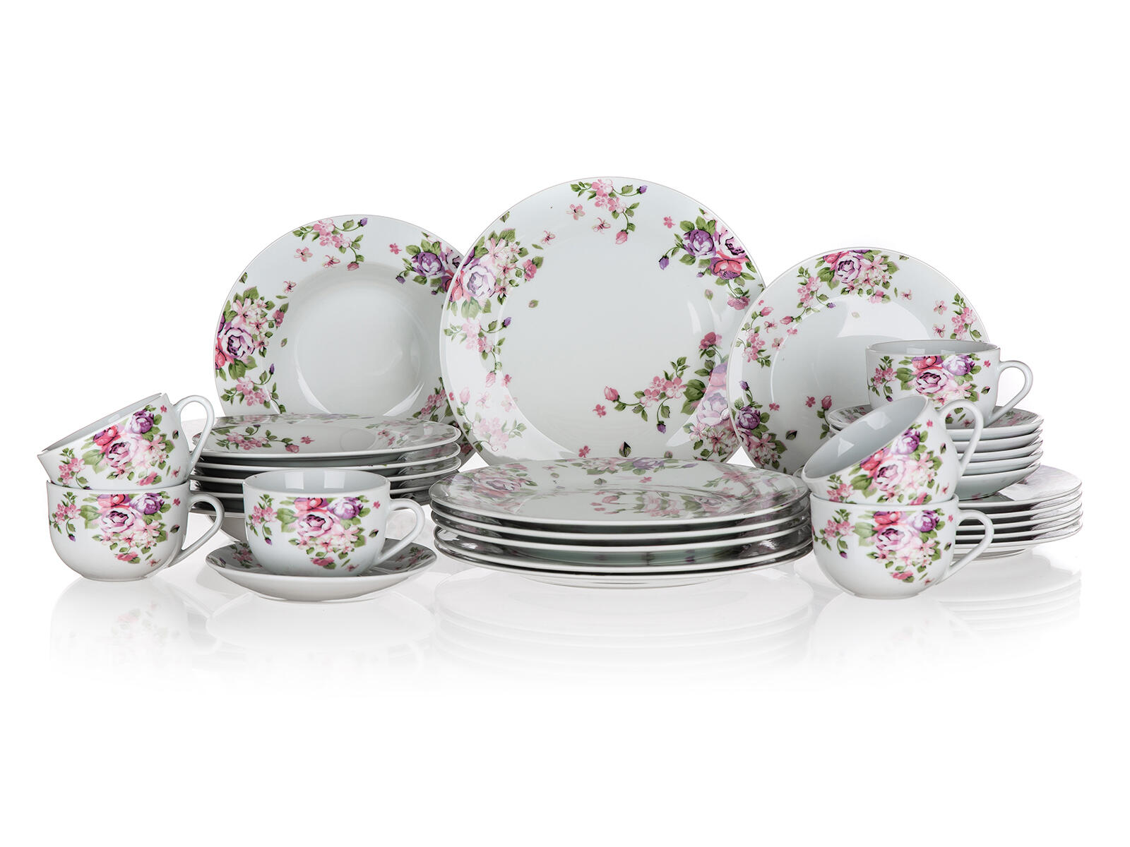 sada jídelní BEAUTY 30díl. porcelánová 10.66 Kg MTA MAXMIX Sklad14 287724