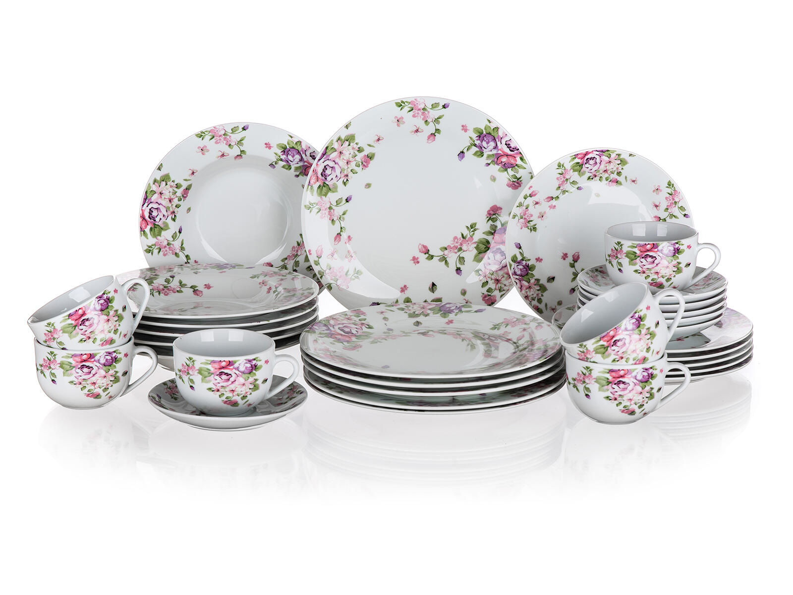 sada jídelní BEAUTY 30díl. porcelánová 10.66 Kg MTA MAXMIX Sklad14 287724