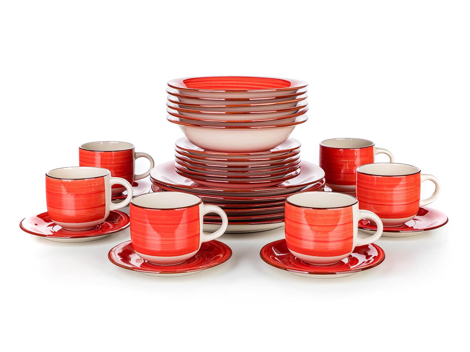 sada jídelní SPIRAL RED 30díl. keramická 17.76 Kg MTA MAXMIX Sklad14 287733