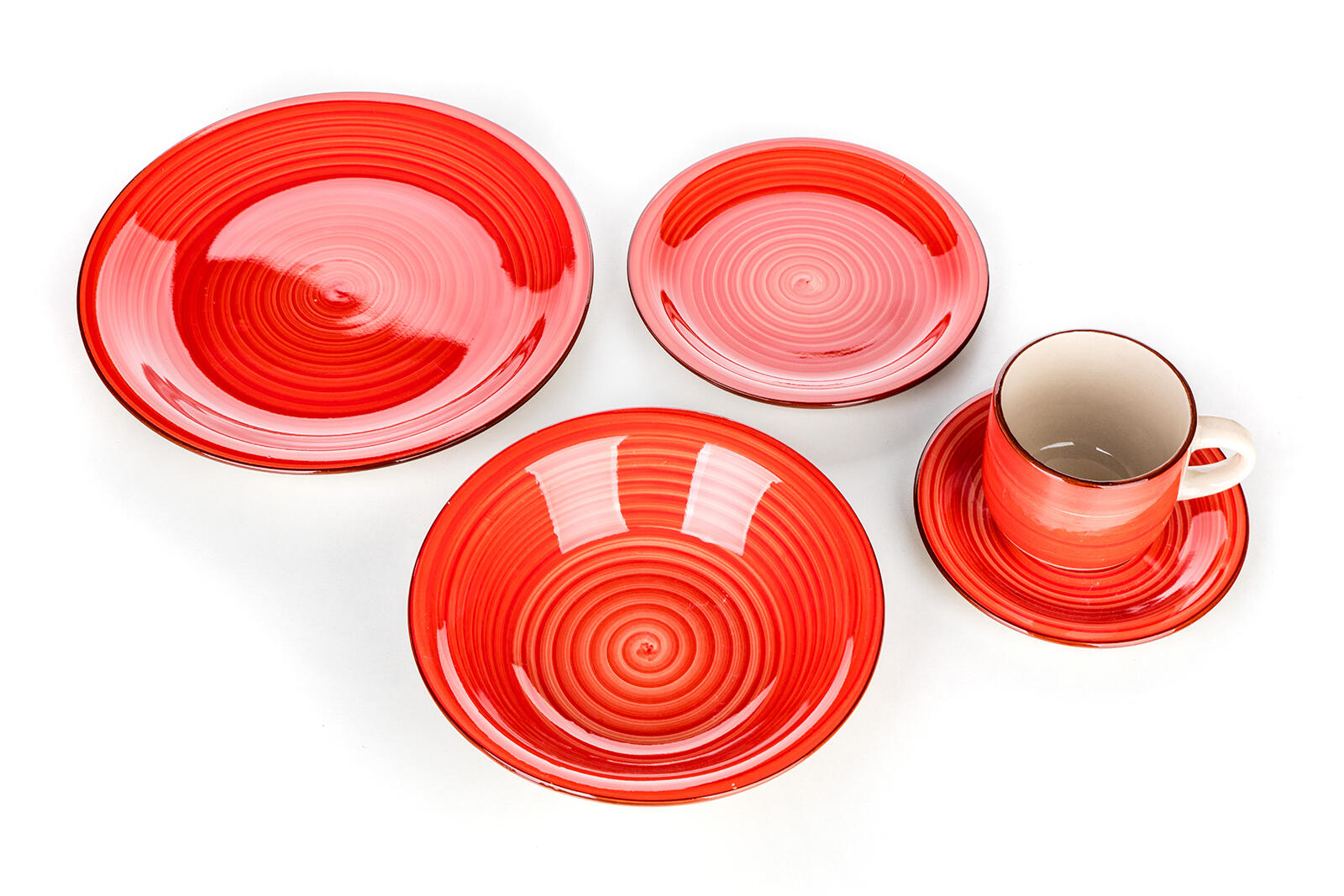 sada jídelní SPIRAL RED 30díl. keramická 17.76 Kg MTA MAXMIX Sklad14 287733