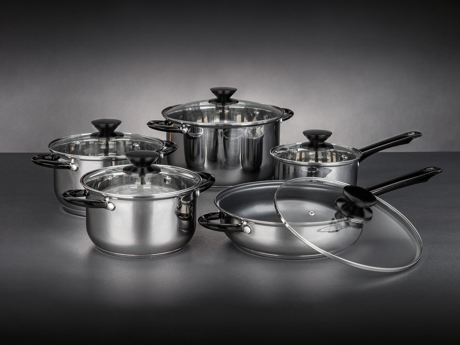 sada nádobí 10díl. nerez SWING Black 0 Kg MTA MAXMIX Sklad14 287752