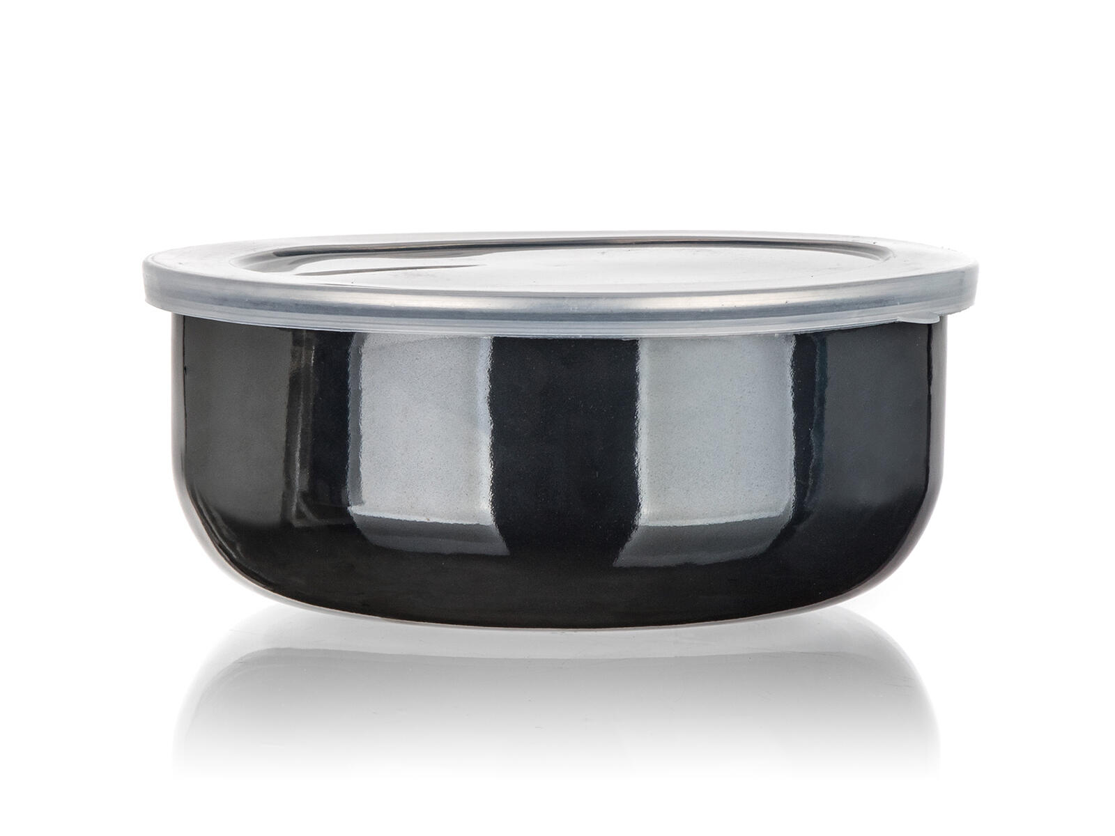 miska sada 8díl. (10,14,16,18cm + 4 víčka) smalt METALIC Black