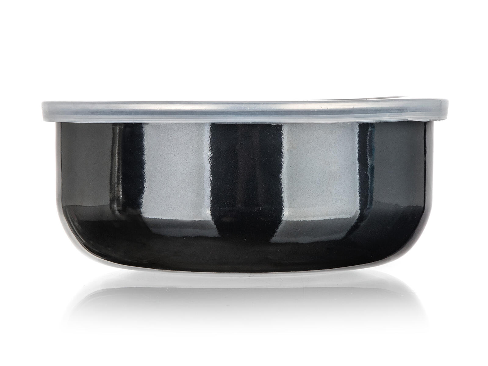 miska sada 8díl. (10,14,16,18cm + 4 víčka) smalt METALIC Black