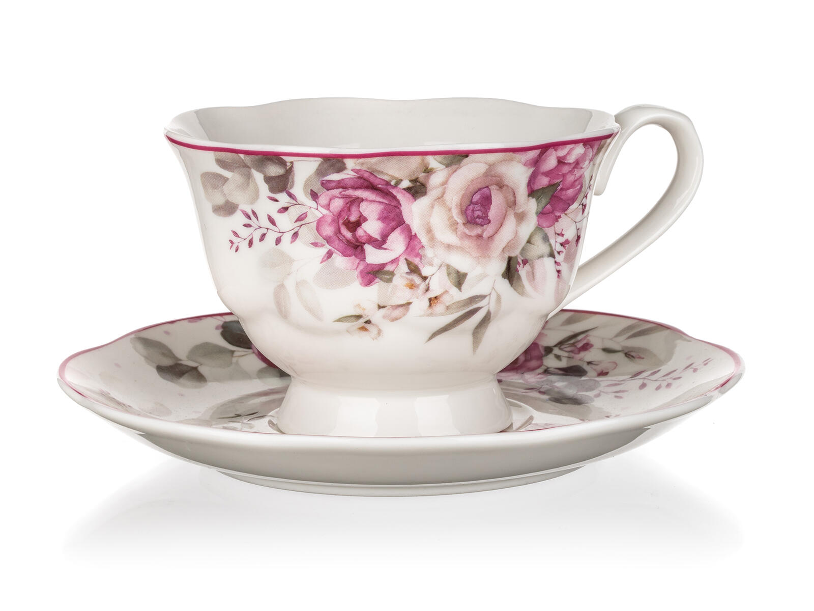 šálek + podšálek 220ml ROSE keramický