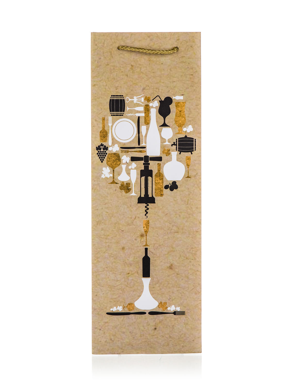 taška dárková na láhev 12x35x9cm GLASS 0 Kg MTA MAXMIX Sklad14 287930