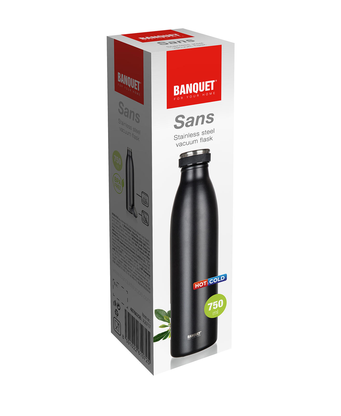 termoska 0,75l SANS nerez ČER