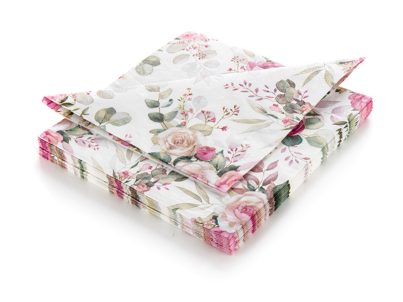 ubrousky 33x33cm PINK ROSE 3vrstvé (20ks) 0.11 Kg MTA MAXMIX Sklad14 287986