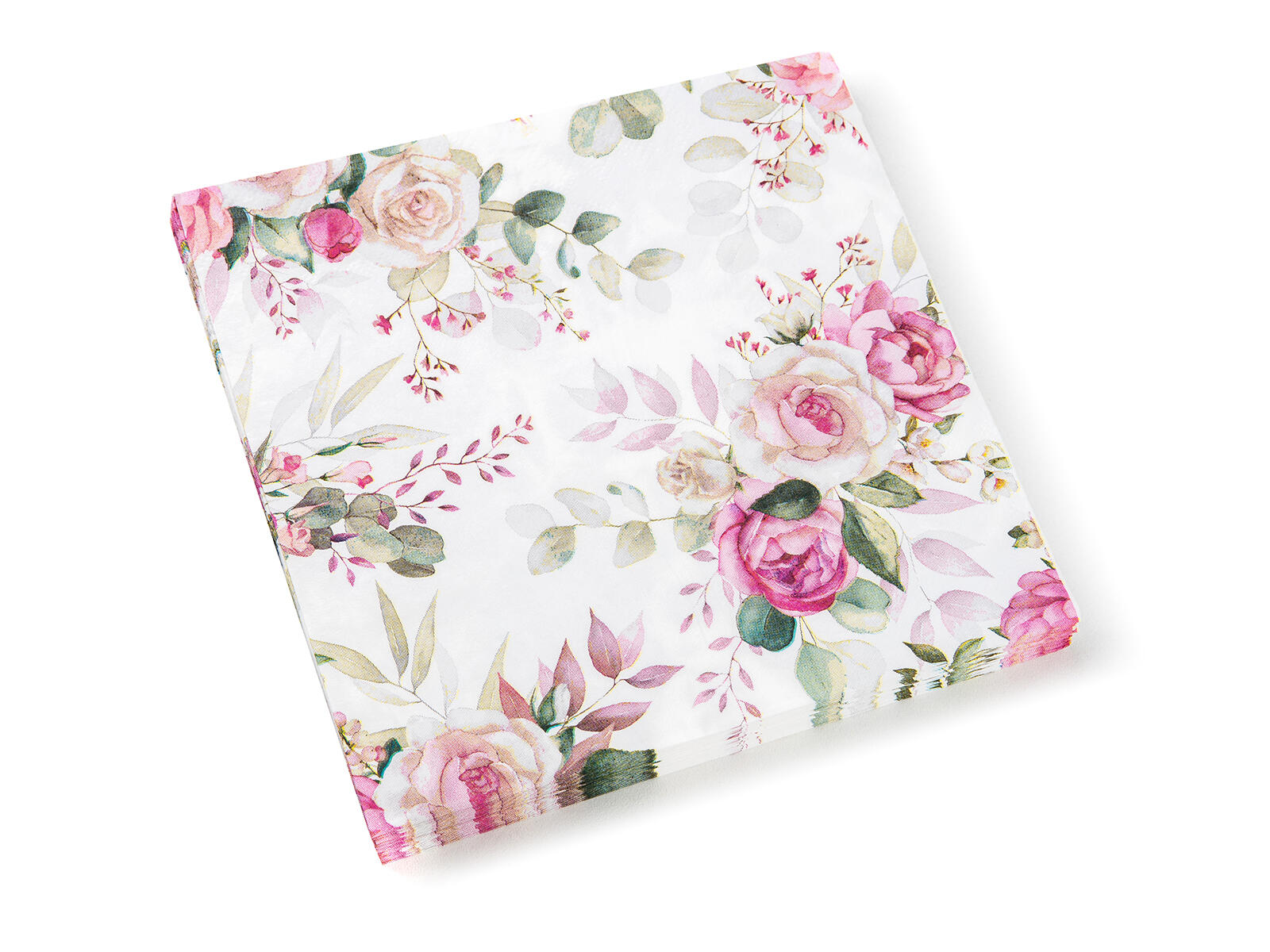 ubrousky 33x33cm PINK ROSE 3vrstvé (20ks) 0.11 Kg MTA MAXMIX Sklad14 287986