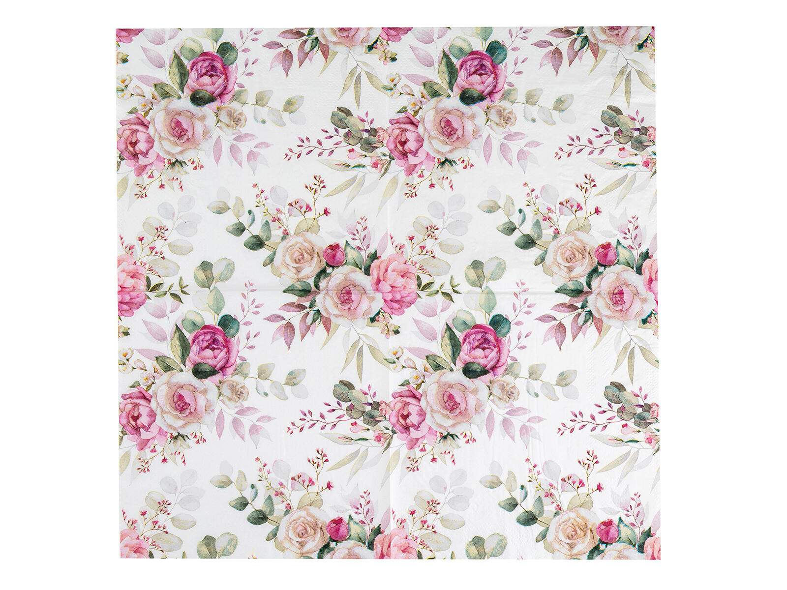 ubrousky 33x33cm PINK ROSE 3vrstvé (20ks) 0.11 Kg MTA MAXMIX Sklad14 287986