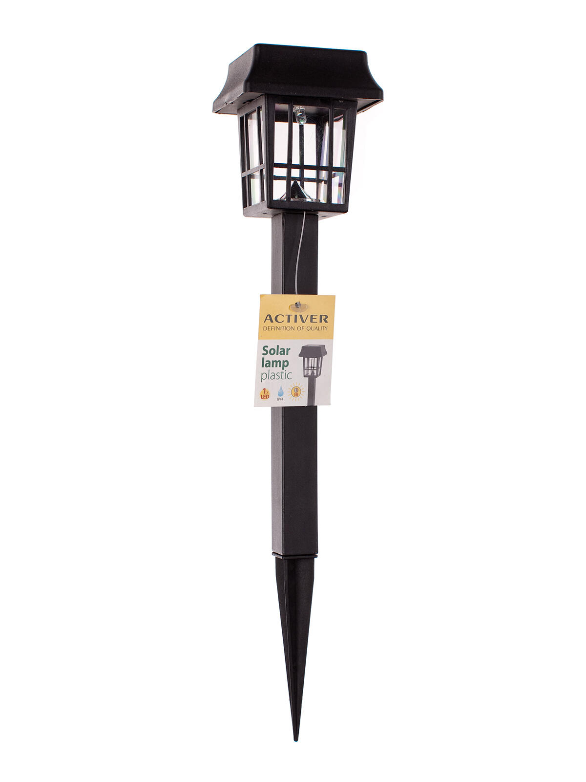 lampa solární 6,7x6,7cm, v.32,5cm, 1LED, PH ČER 0.09 Kg MTA MAXMIX Sklad14 767055 8591022304655