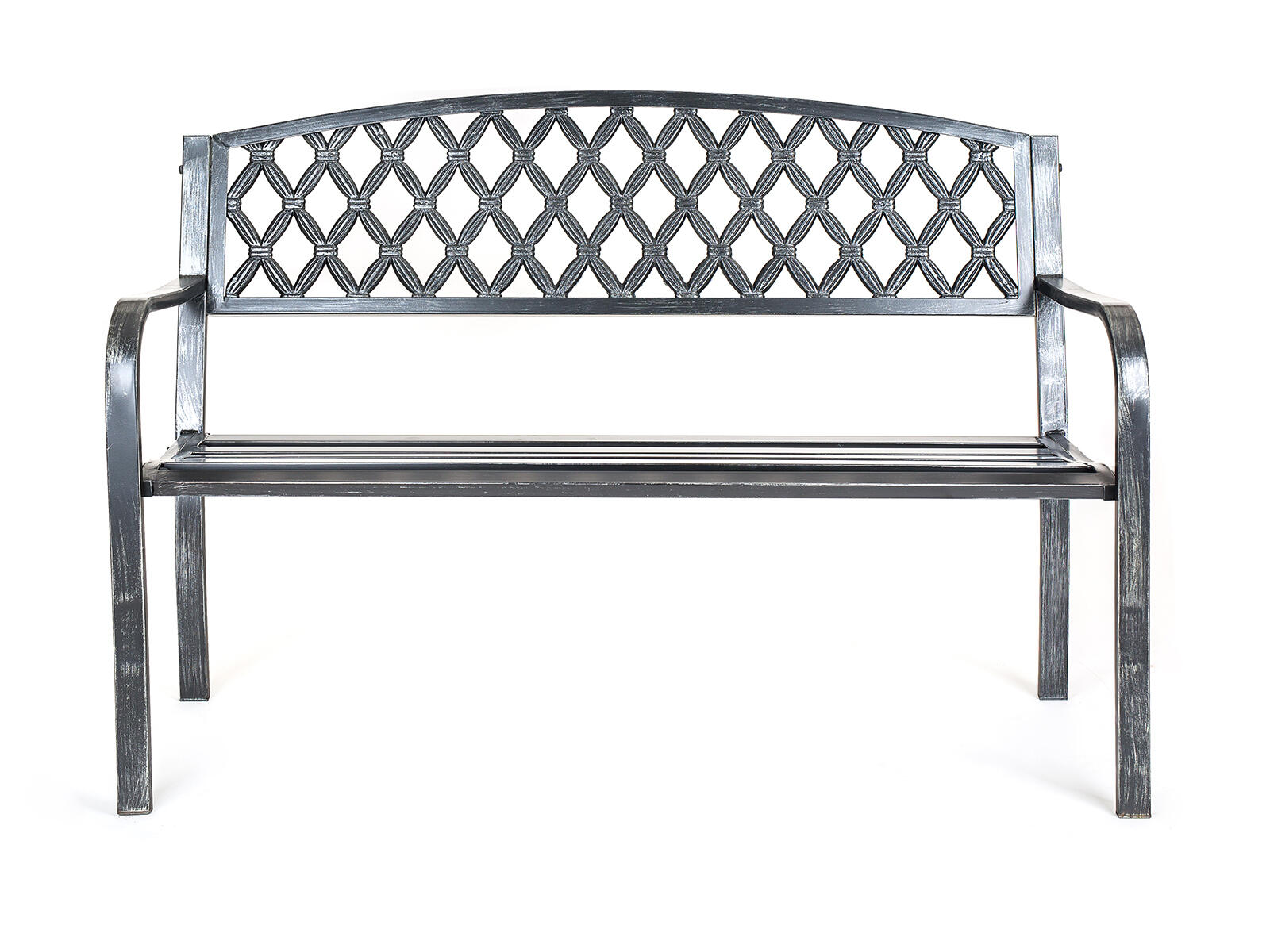 lavička zahradní LUSSO 127x60x85cm ČER ocel