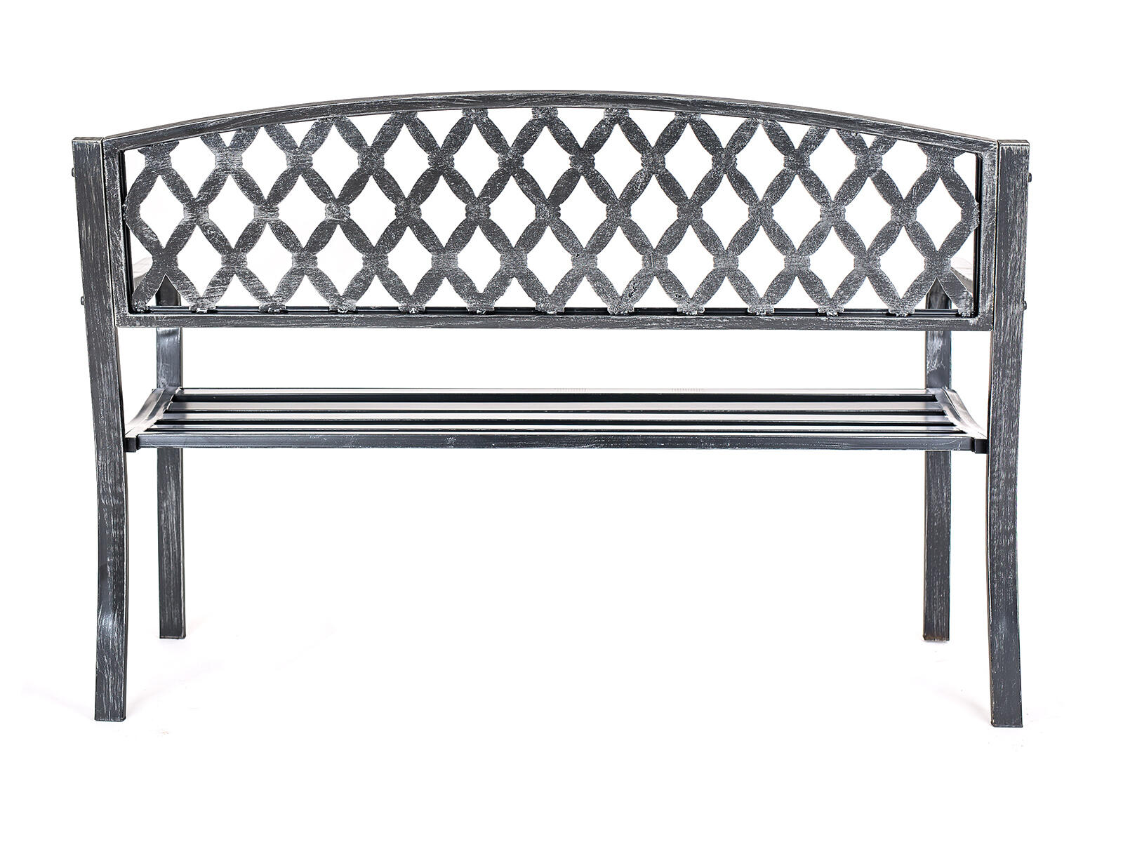 lavička zahradní LUSSO 127x60x85cm ČER ocel
