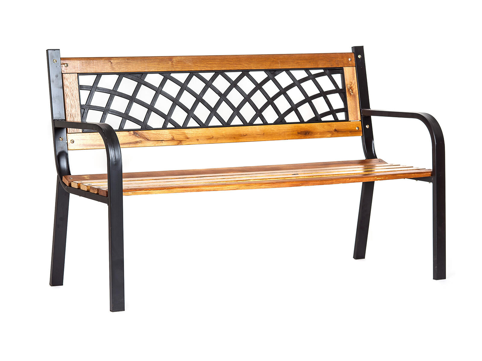 lavička zahradní RUSTON 118x52x75cm ocel/dřevo/PH