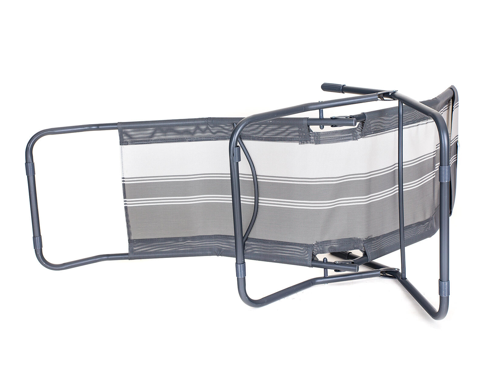 lehátko skládací kov.142x60x96cm PRUH ČER, nosnost 100kg 5.1 Kg MTA MAXMIX Sklad14 767077