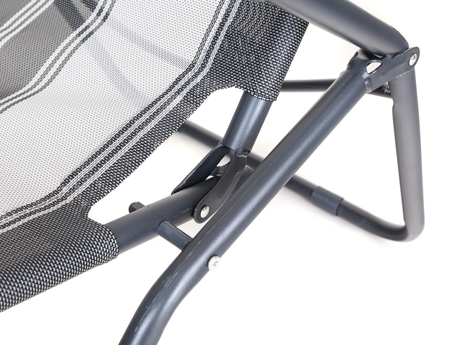 lehátko skládací kov.142x60x96cm PRUH ČER, nosnost 100kg 5.1 Kg MTA MAXMIX Sklad14 767077