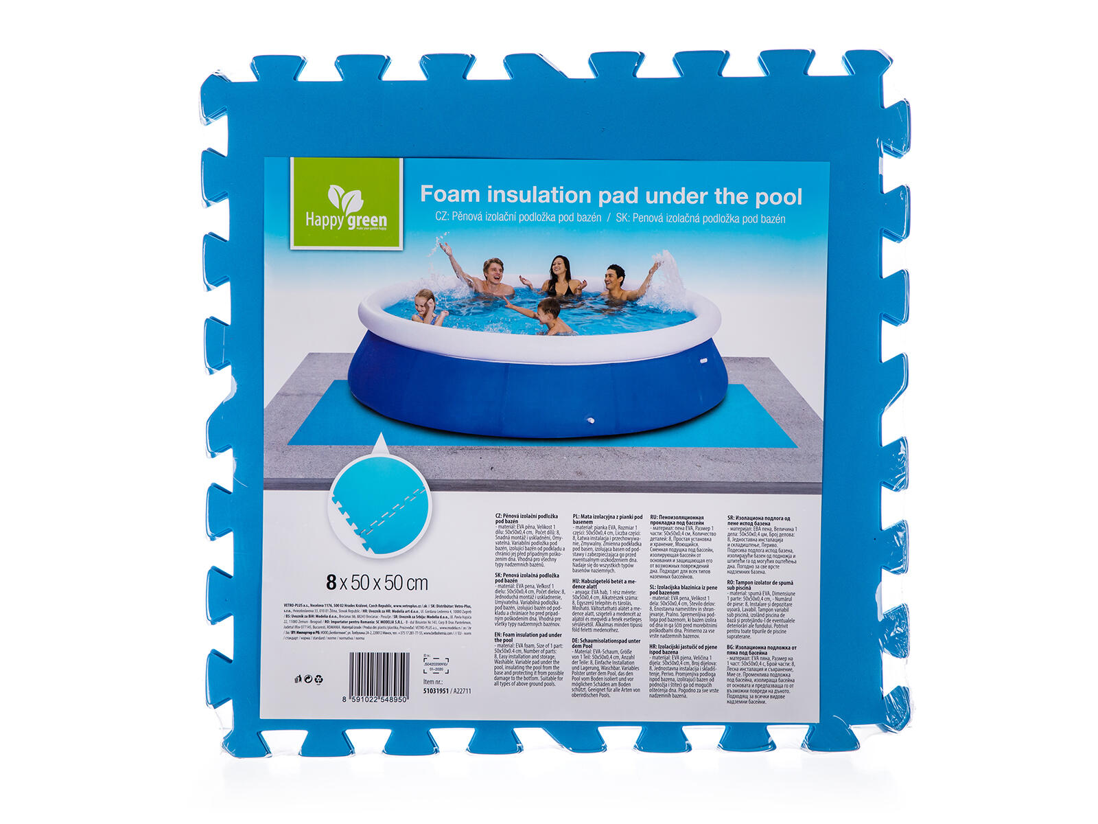 podložka pod bazén EVA 50x50cm (8ks) 0 Kg MTA MAXMIX Sklad14 767095