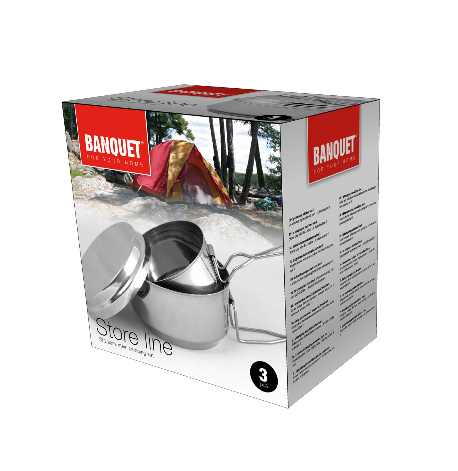 ešus 3díl. (15cm,13cm,víko) nerez STORE LINE 1 0 Kg MTA MAXMIX Sklad14 767111