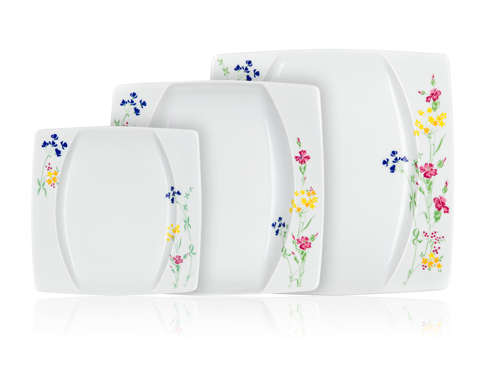sada jídelní EYE square 18díl. porcelánová BÍ 13.2 Kg MTA MAXMIX Sklad14 326068