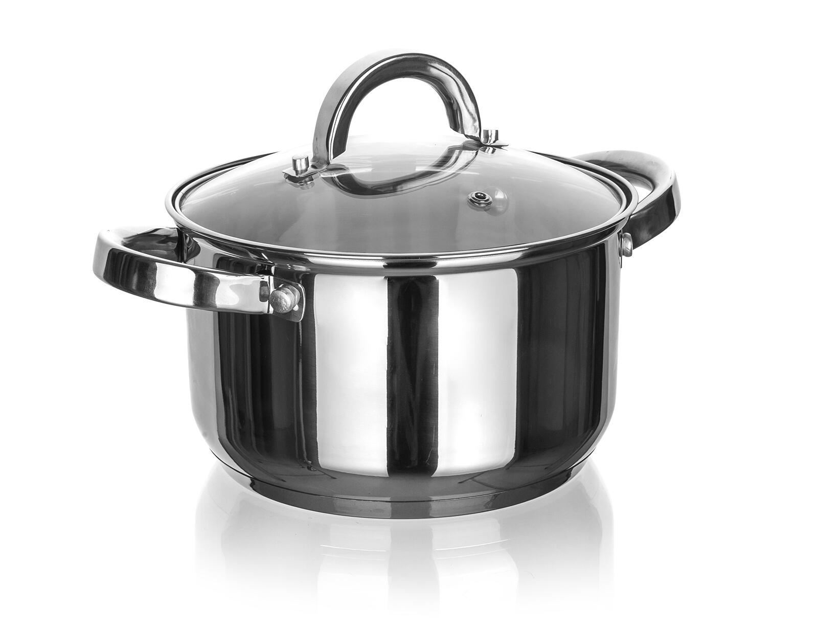 hrnec 18cm se skl.poklicí 2,6l nerez CUISINO 0.81 Kg MTA MAXMIX Sklad14 326078