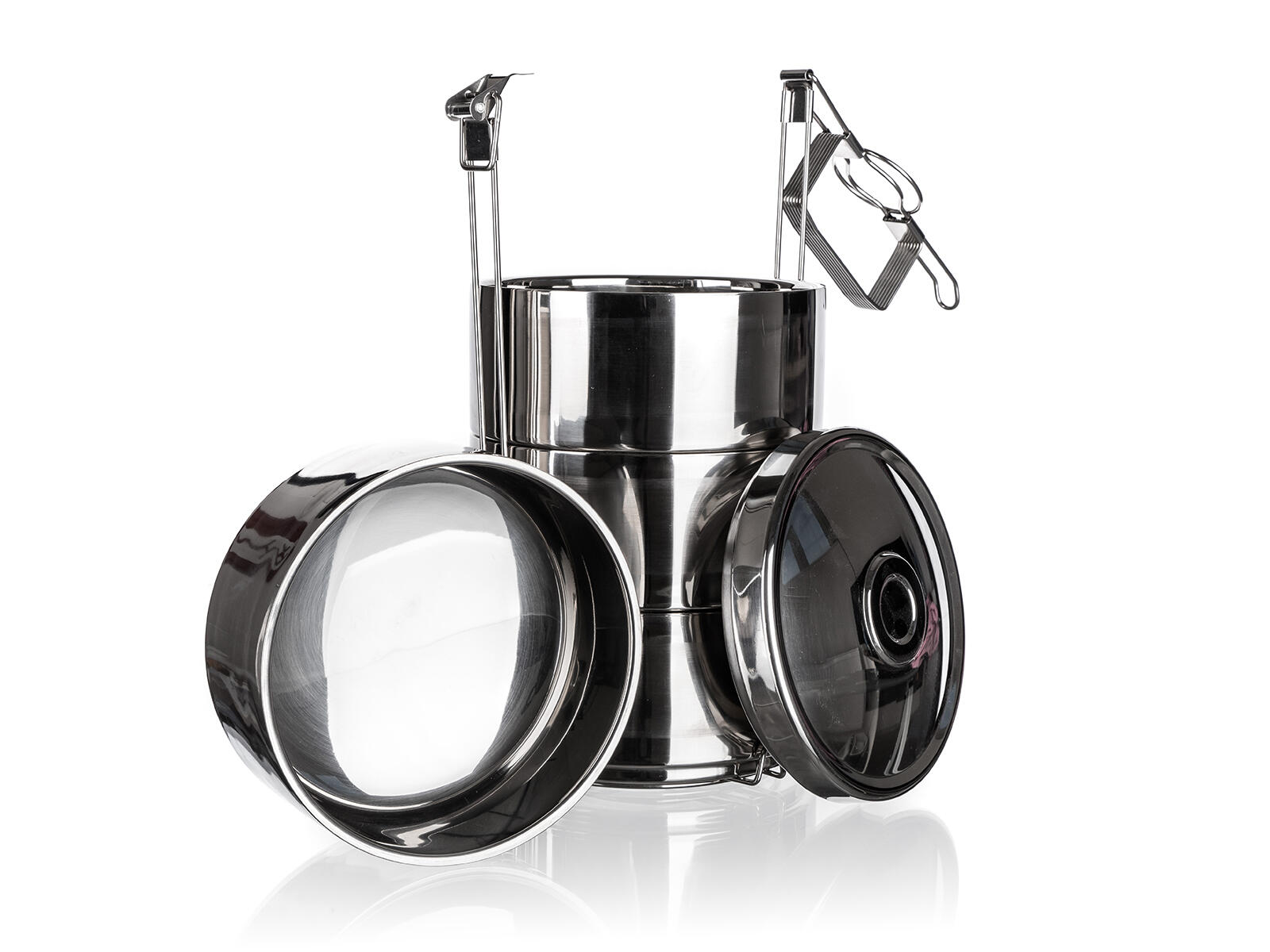 jídlonosič 16cm 4díl.nerez dvoustěnný AKCENT