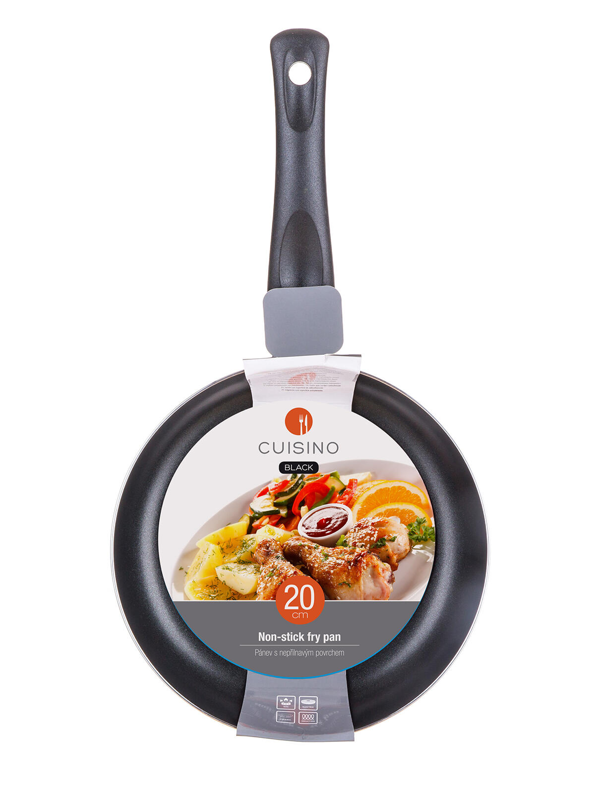 pánev 20cm nepřiln.povrch CUISINO BLACK 0.41 Kg MTA MAXMIX Sklad14 326106
