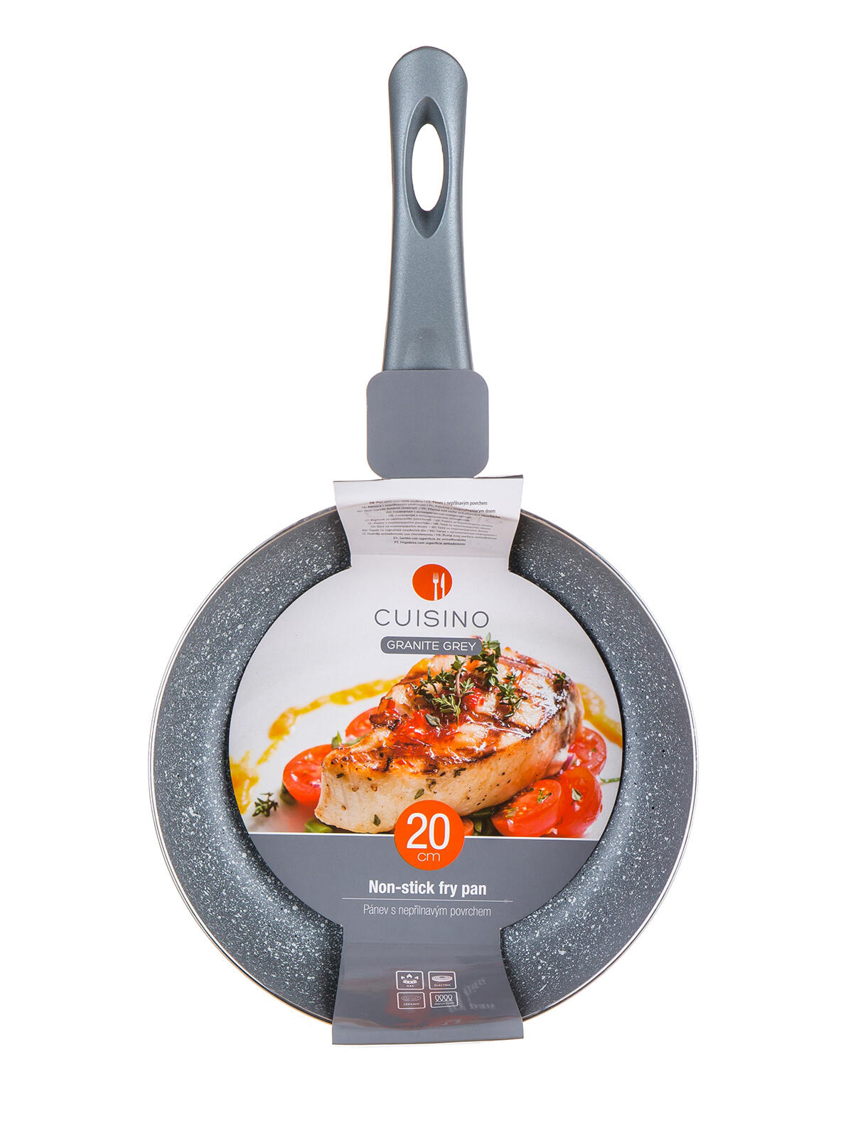 pánev 20x4,5cm nepřiln.povrch CUISINO GRANITE GREY 0.41 Kg MTA MAXMIX Sklad14 326107