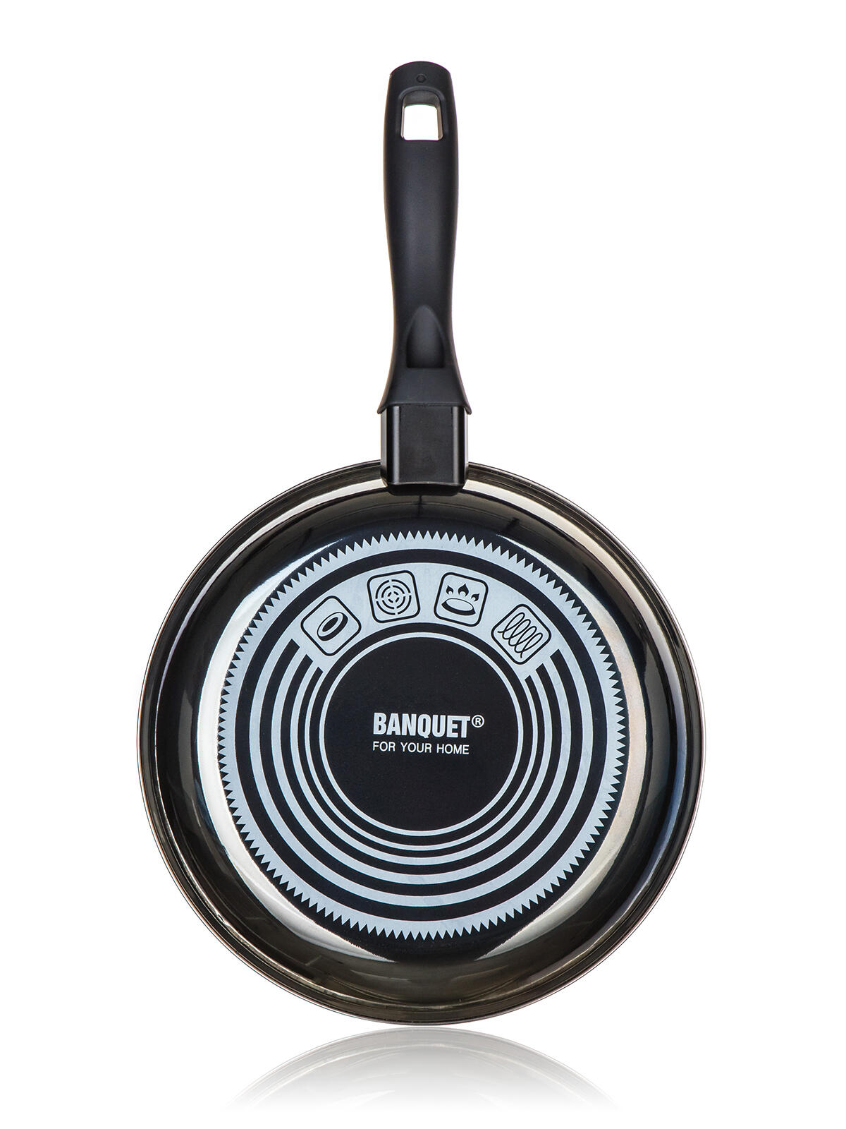 pánev 24cm nepřiln.povrch METALLIC BLACK 0.94 Kg MTA MAXMIX Sklad14 326108