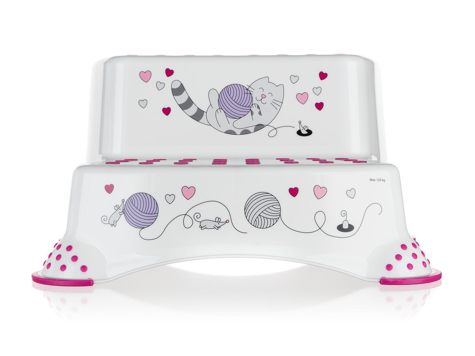 stolička CAT, dva schůky, 40x37x21cm protiskluzová PH BÍ 0.75 Kg MTA MAXMIX Sklad14 326087