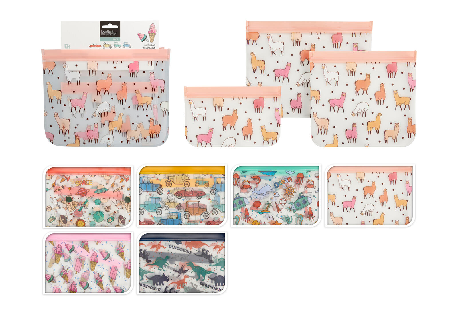 sáček se zipem DĚTSKÝ sada 3díl. mix dekorů 0.07 Kg MTA MAXMIX Sklad14 387405